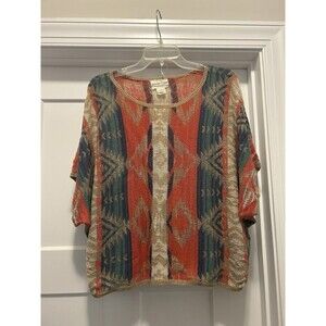 Denim & Supply Ralph Lauren Vintage Womens Sweater Poncho Size Medium Western